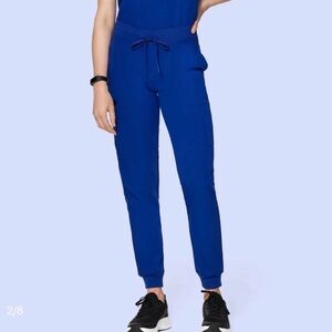 MANDALA Jogger Scrub Pants in Galaxy Blue